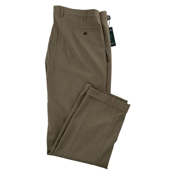 Lauren Ralph Lauren Ultraflex Dress Pants Mens 38WX34L Classic Fit Brown NWT - Picture 4 of 15